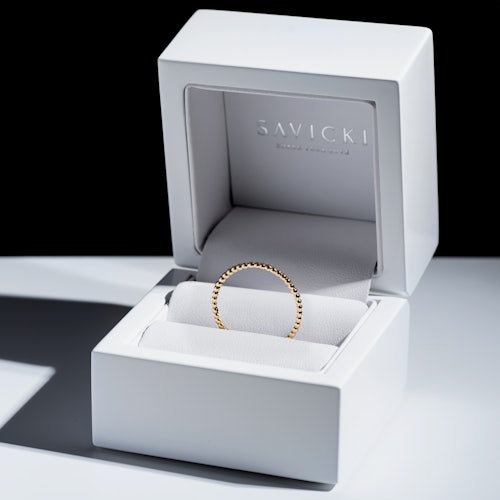 Obrączka partnerska Sign of Love®: złota, okrągła, 1,3mm